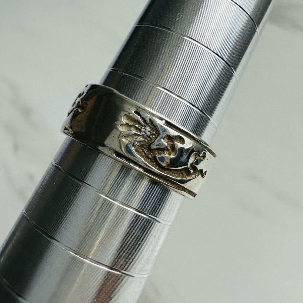 Vintage Kokopelli Ring | 925 Sterling Silver | Unisex Boho Southwest Style